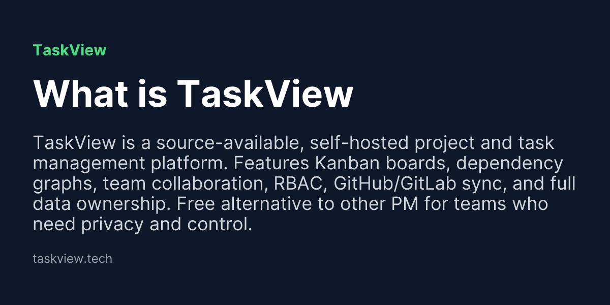 What is TaskView - TaskView