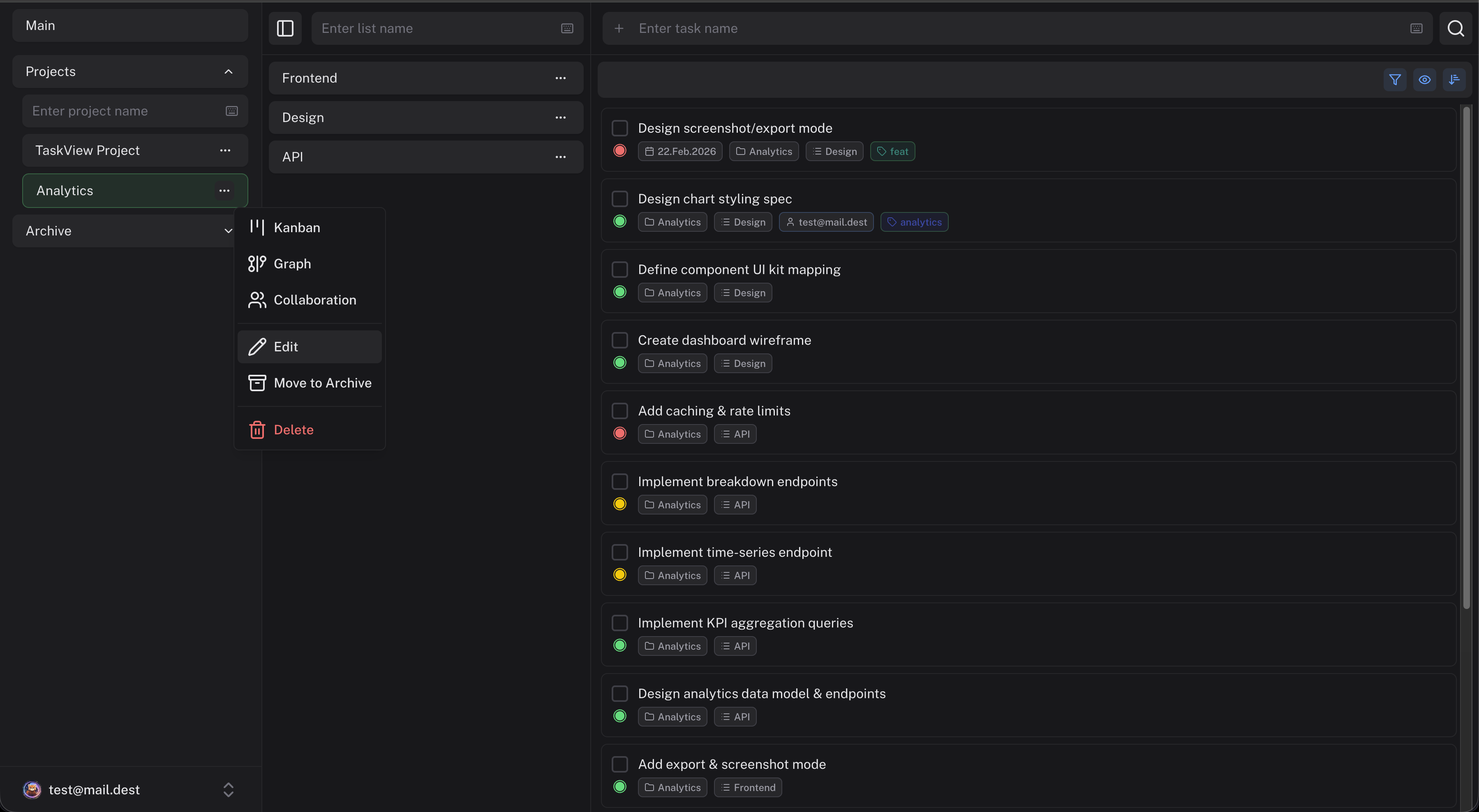 TaskView Everything you need to ship faster — self-hosted task and project management