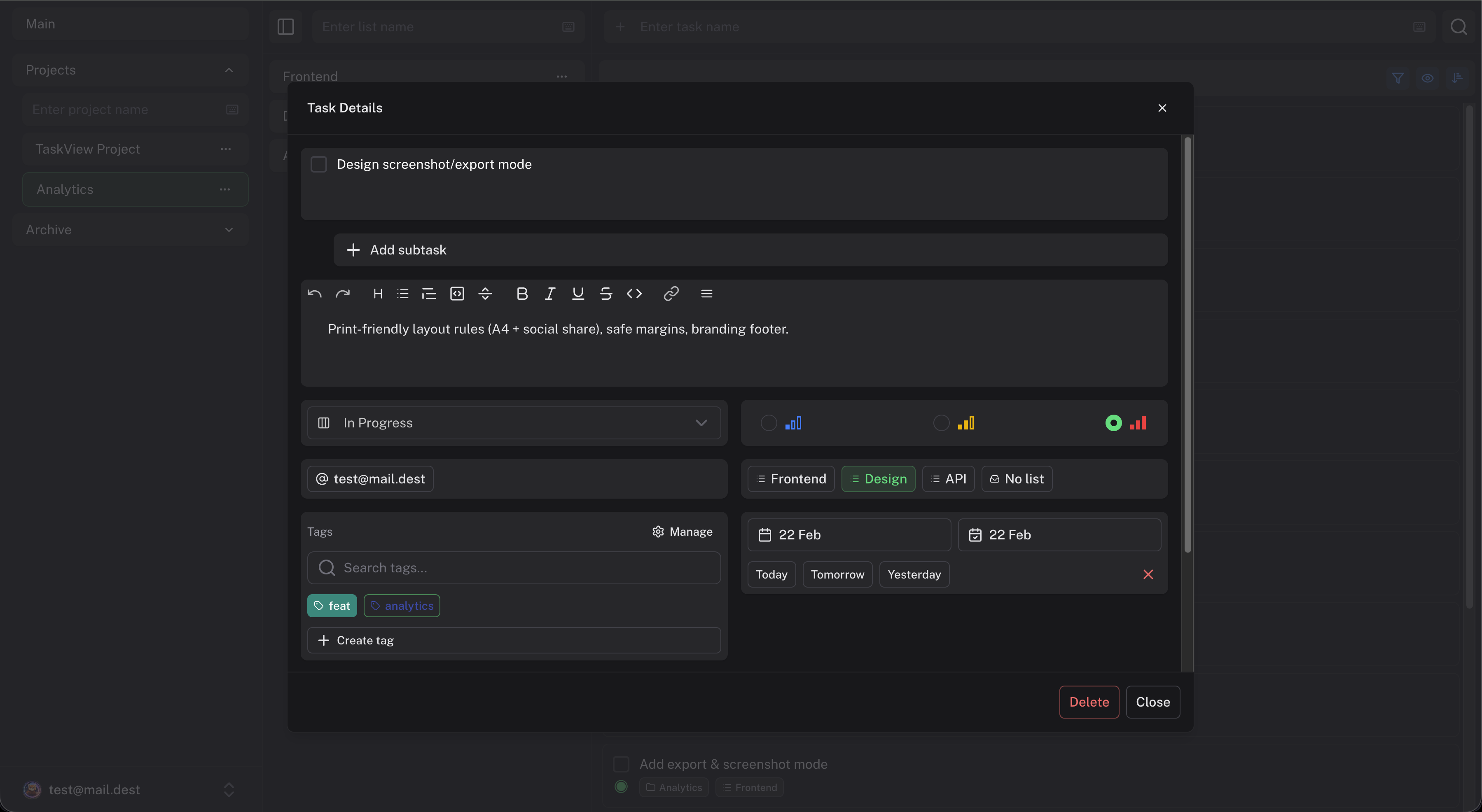 TaskView Everything you need to ship faster — self-hosted task and project management
