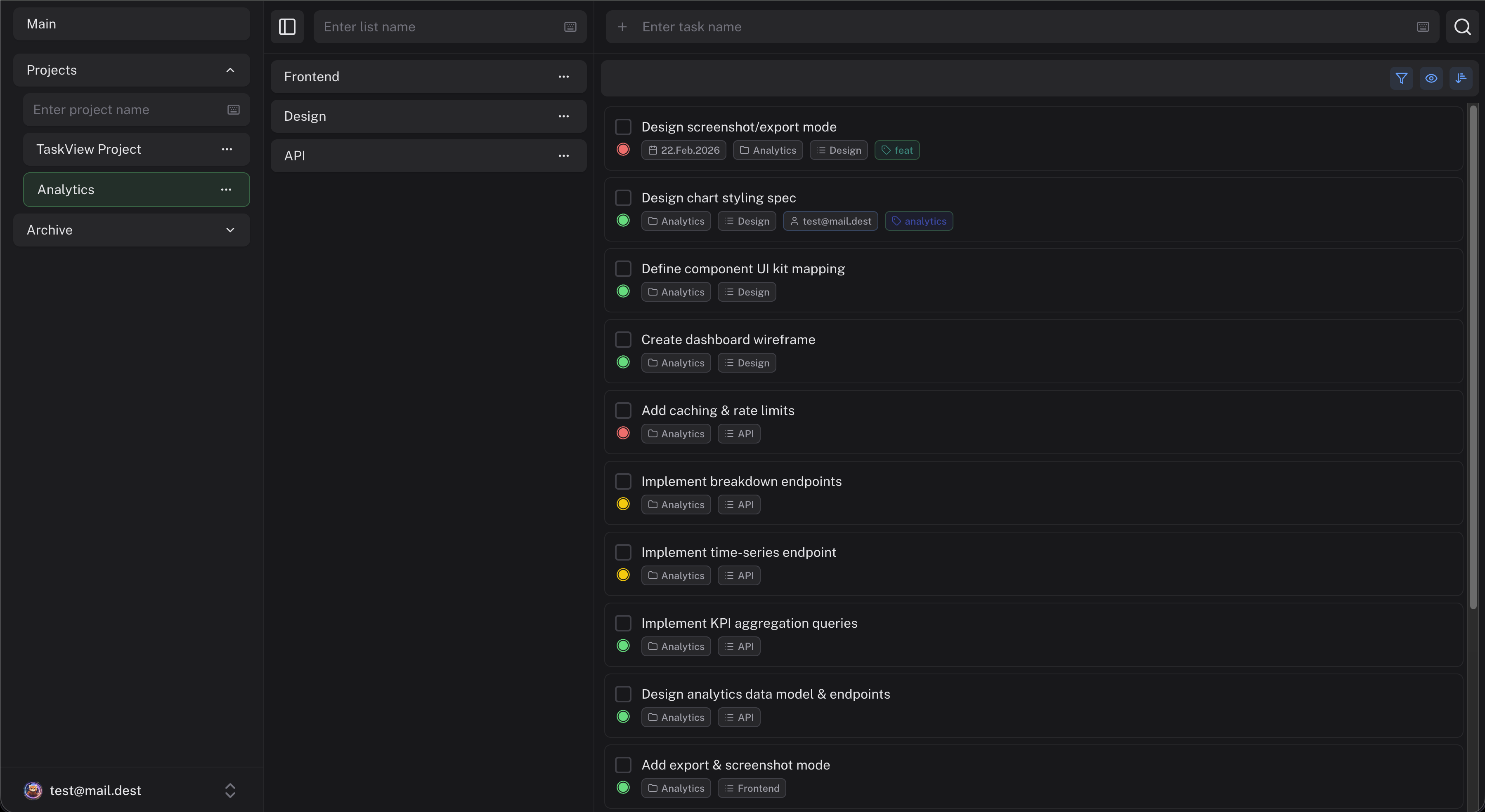 TaskView Everything you need to ship faster — self-hosted task and project management
